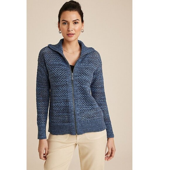 Maurices Open Stitch Zip Up Cardigan - XXL - Picture 1 of 5
